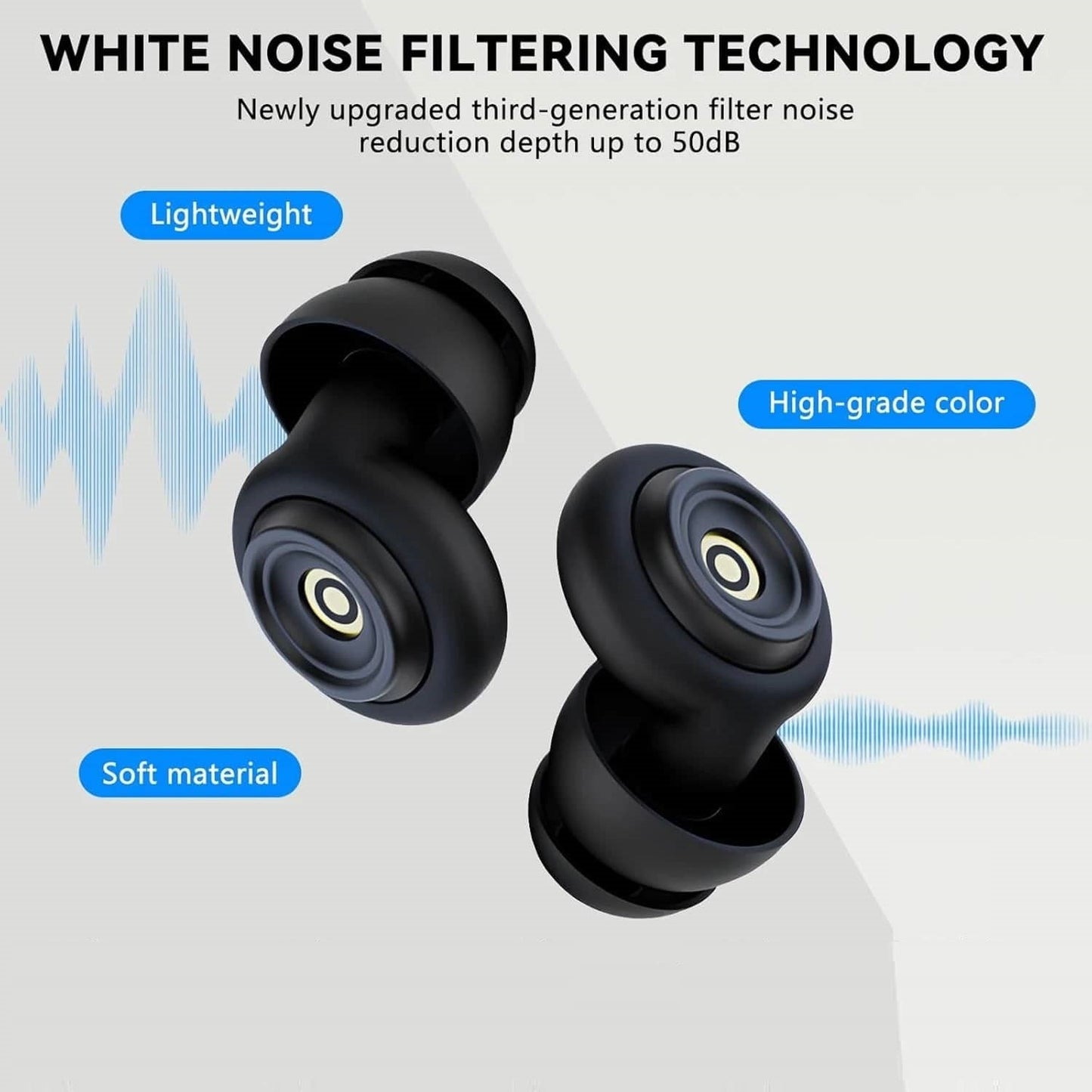 HuziNite Noise Cancelling Earplugs for Sleeping